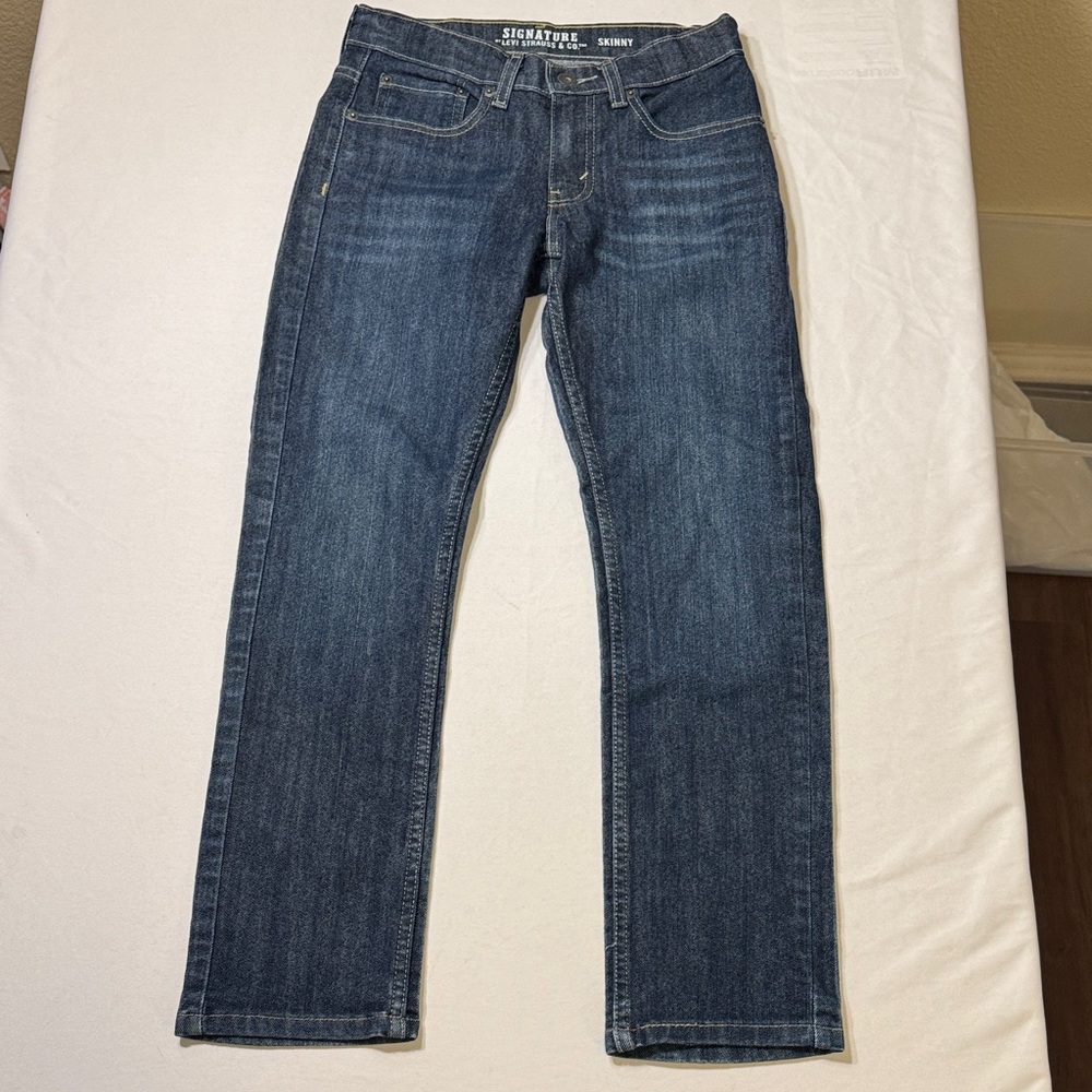 Signature Women’s Dark Blue Skinny Jeans Size Regular 12